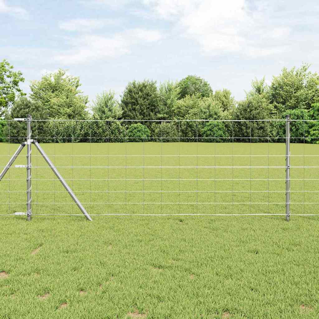 vidaXL Veldhek 0,8 x 25 m Gegalvaniseerd Staal