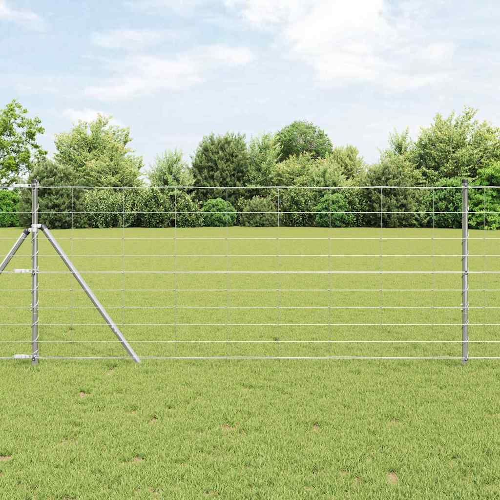 vidaXL Veldhek 0,8 x 25 m Gegalvaniseerd Staal