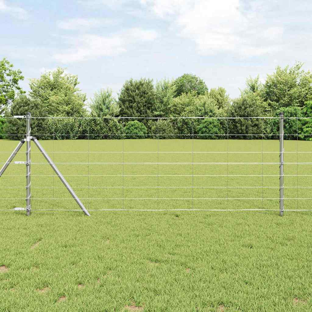 vidaXL Veldhek 0,8 x 25 m Gegalvaniseerd Staal