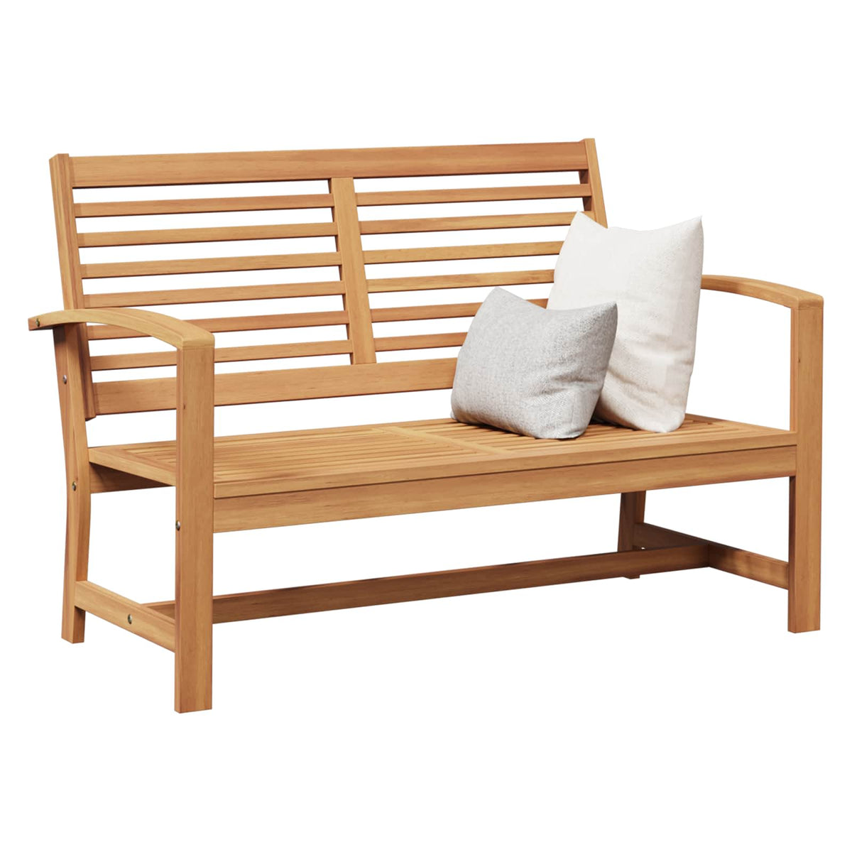 vidaXL Tuinbank Naturel 110 x 64 x 76.5 cm Massief teakhout