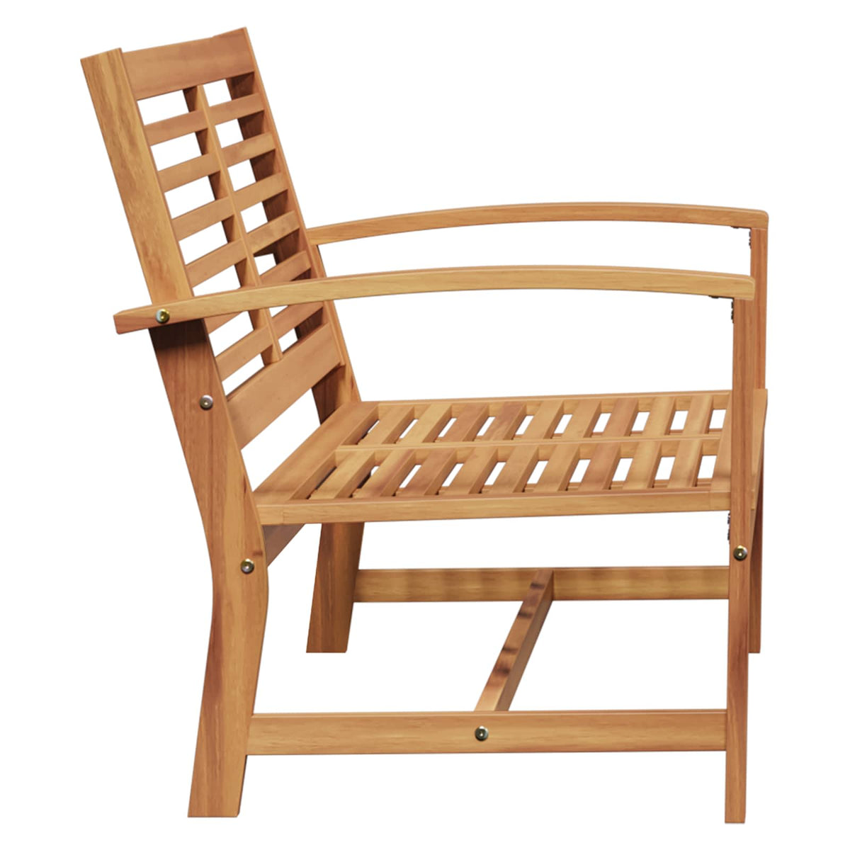 vidaXL Tuinbank Naturel 110 x 64 x 76.5 cm Massief teakhout