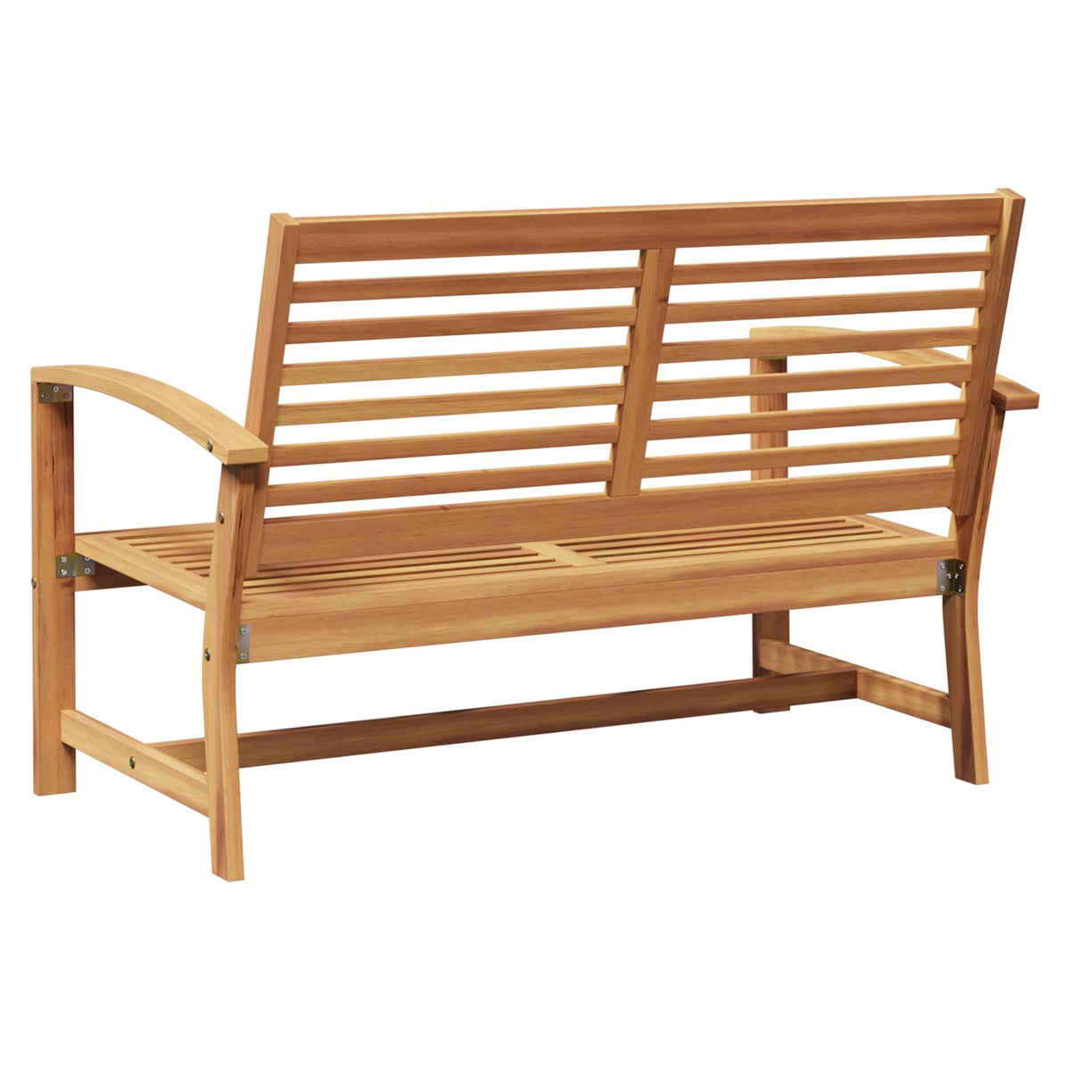 vidaXL Tuinbank Naturel 110 x 64 x 76.5 cm Massief teakhout