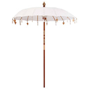 vidaXL Balinese Parasol Crème (180-190) x 260 cm