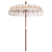 vidaXL Balinese Parasol Crème (210-220) x 260 cm