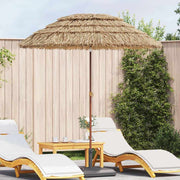 vidaXL Strandparasol Bruin Ø 160 x 196 cm Staal