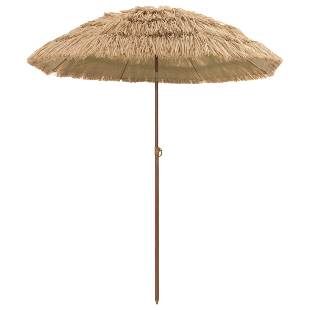 vidaXL Strandparasol Bruin Ø 160 x 196 cm Staal