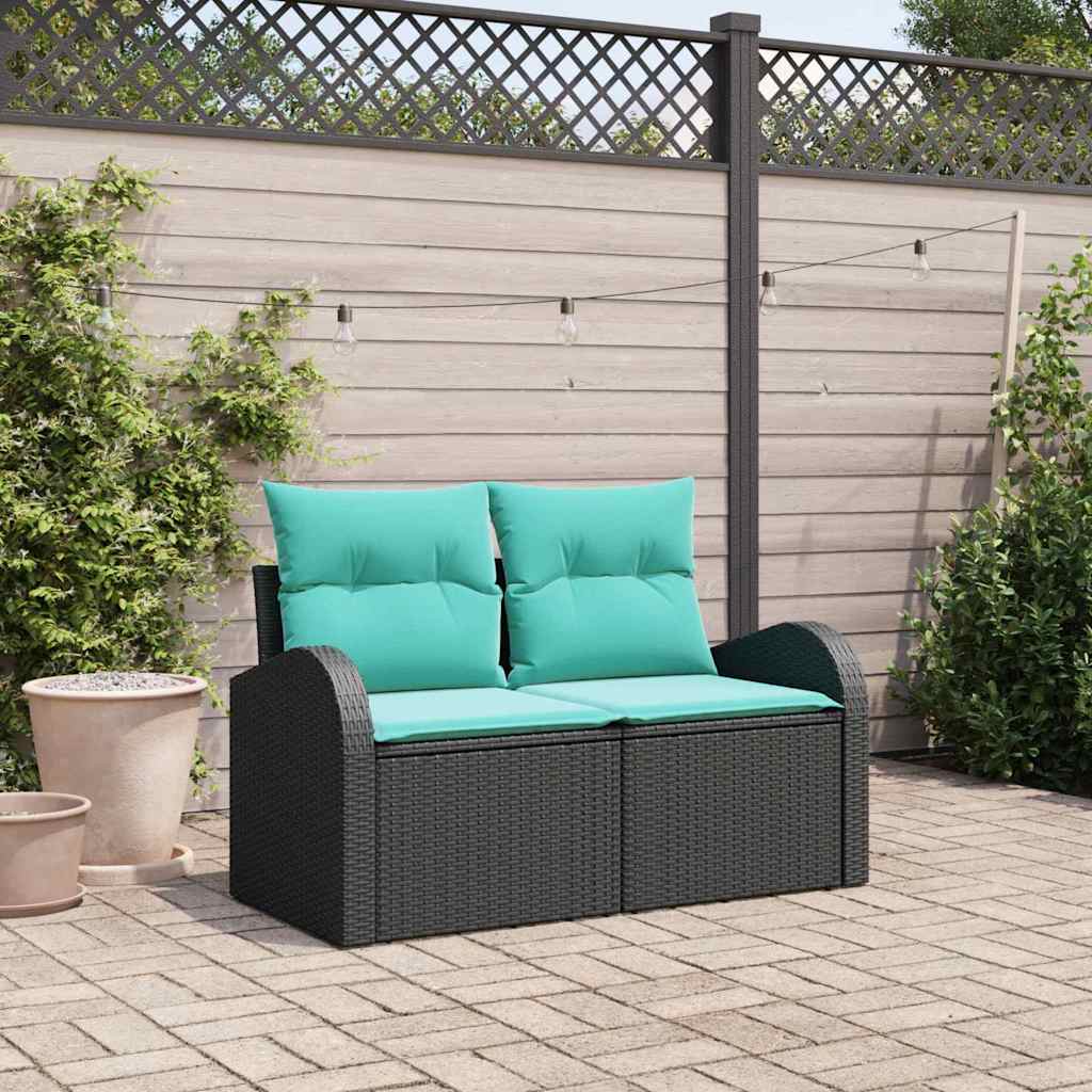 vidaXL Tuinbank Bruin 124 x 62 x 85 cm poly rattan