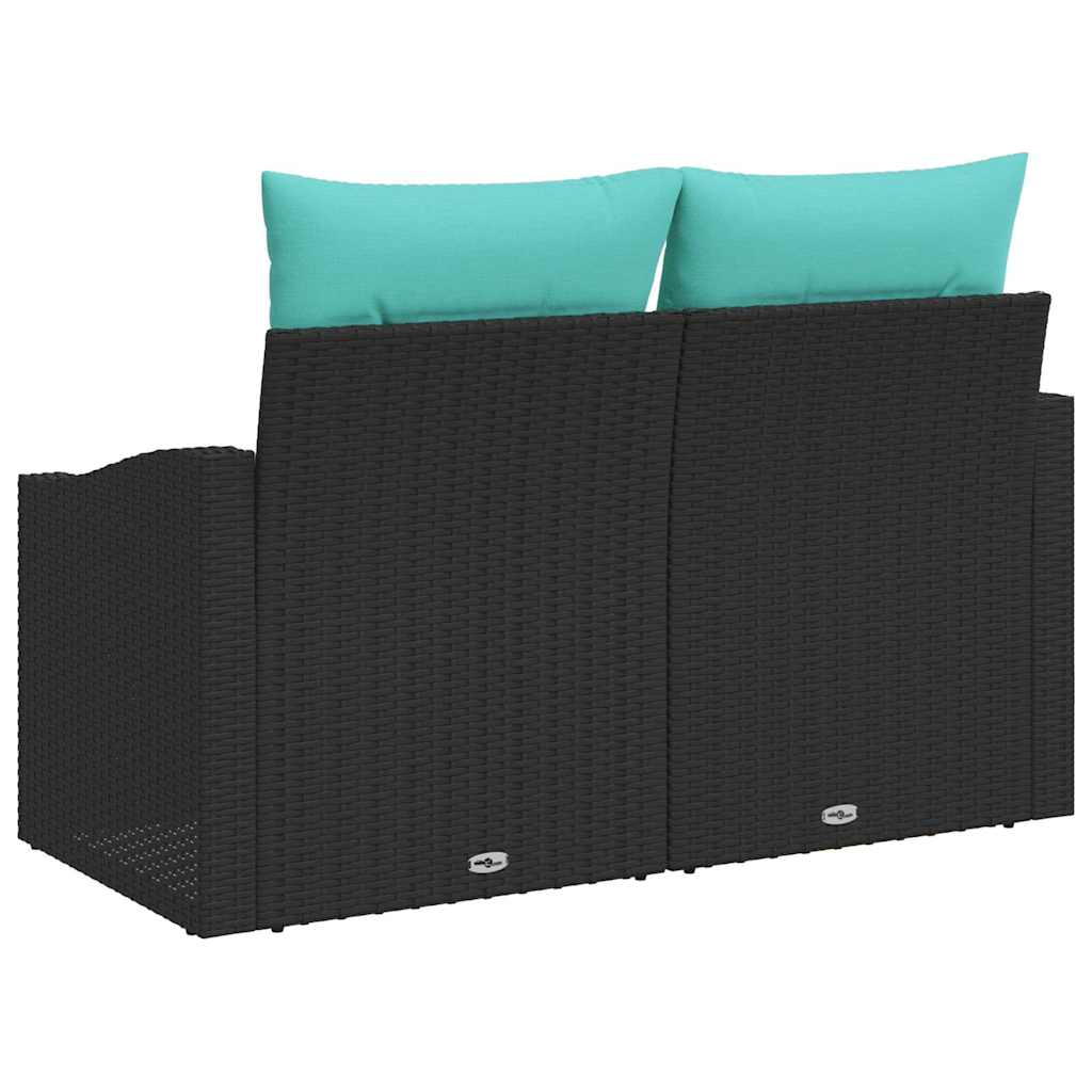 vidaXL Tuinbank Grijs 123 x 62 x 69cm poly rattan