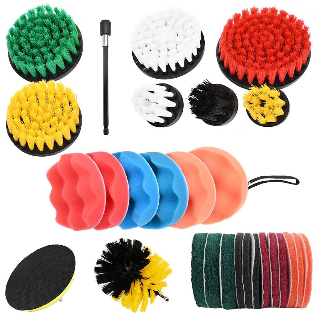 vidaXL Boorborstelset 28 stuks 28 pcs Multicilor na