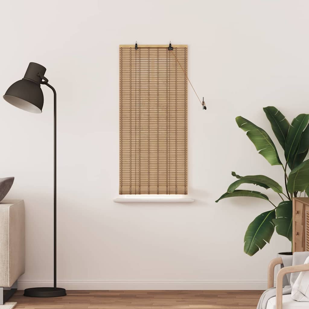 vidaXL Raambuiten & Gordijnen Licht Bruin 60 x 160 cm Bamboe
