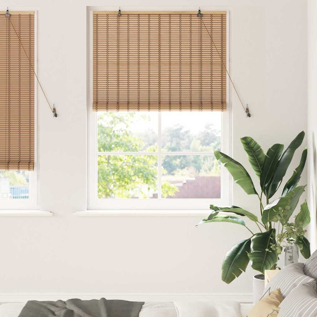 vidaXL Raambuiten & Gordijnen Licht Bruin 60 x 160 cm Bamboe
