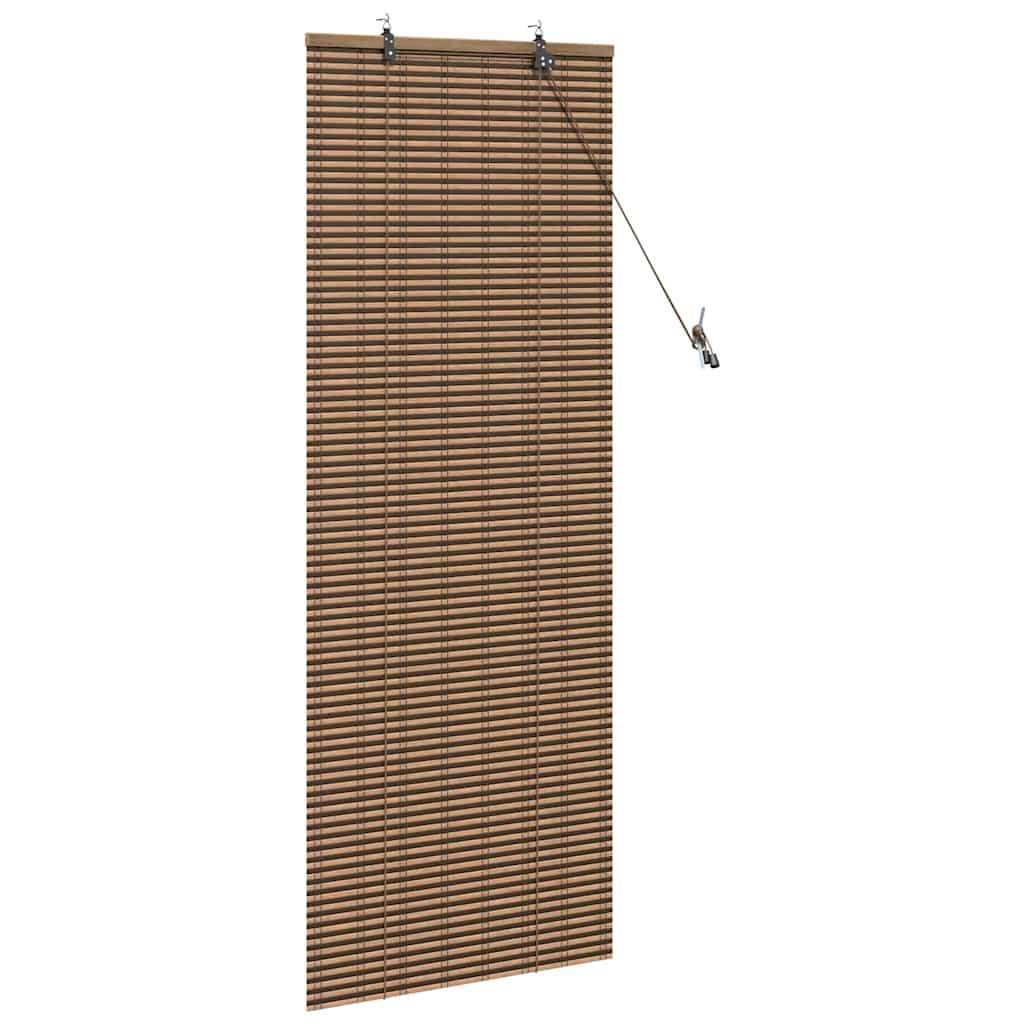 vidaXL Raambuiten & Gordijnen met gordijnen Bruin 60 x 160 cm Bamboe