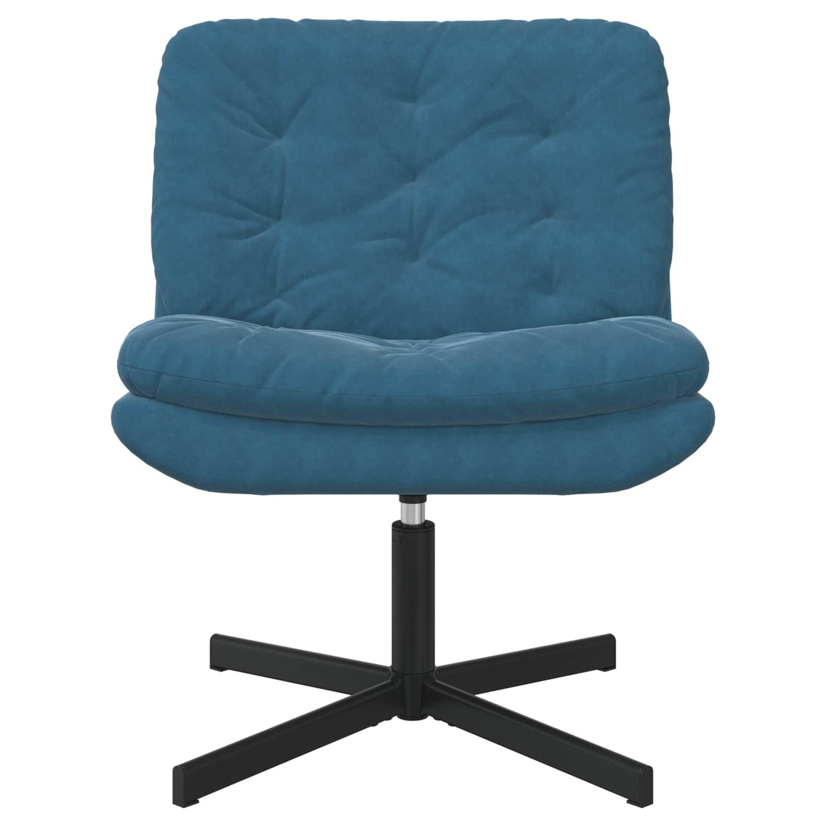 vidaXL Draaibare Relaxstoel met kussen Blauw 63 x 75 x 76 cm Fluweel