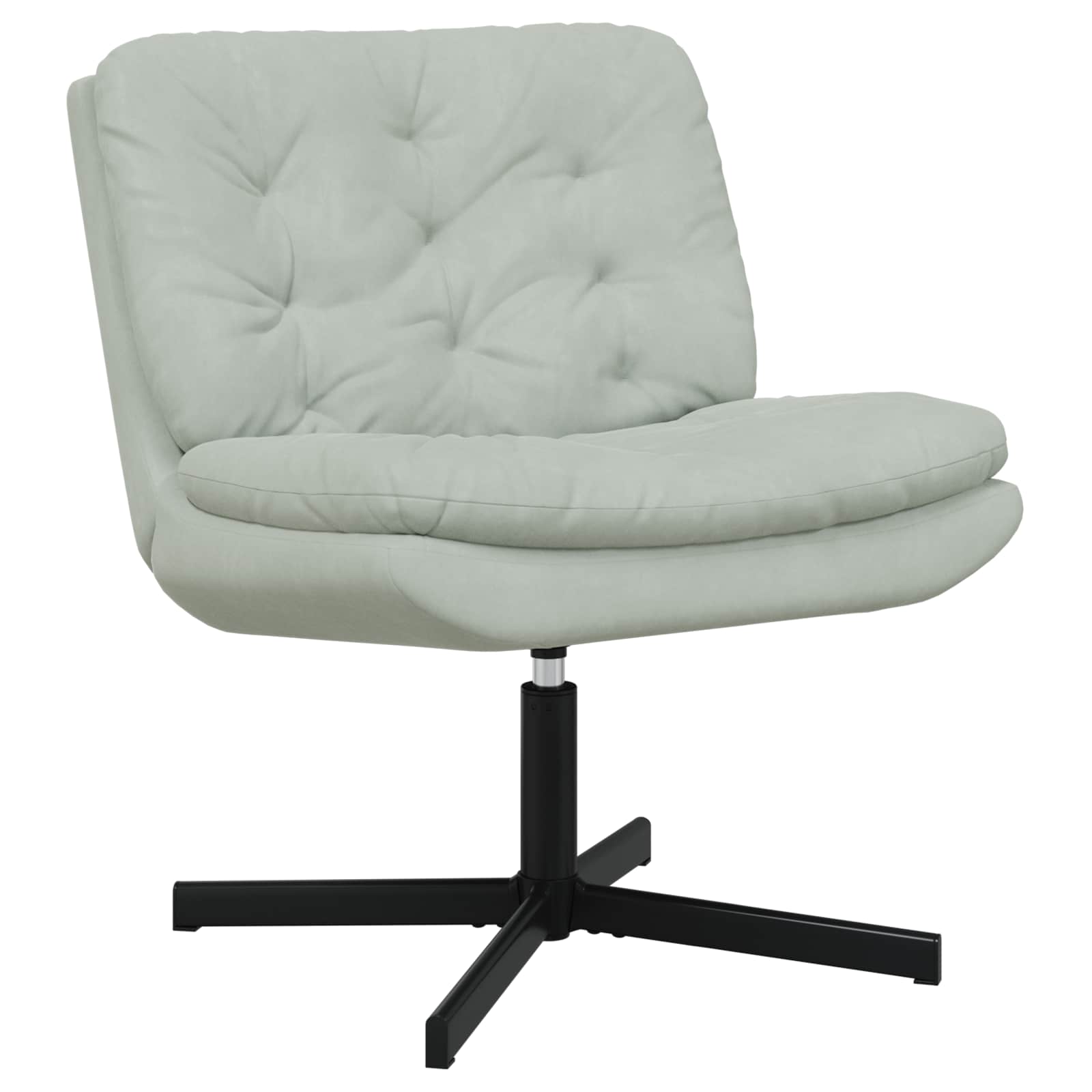 vidaXL Draaibare Relaxstoel met kussen Blauw 63 x 75 x 76 cm Fluweel