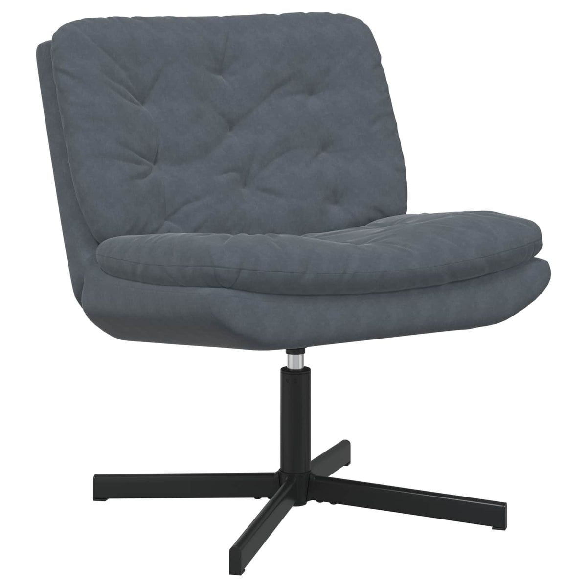 vidaXL Draaibare Relaxstoel met kussen Blauw 63 x 75 x 76 cm Fluweel