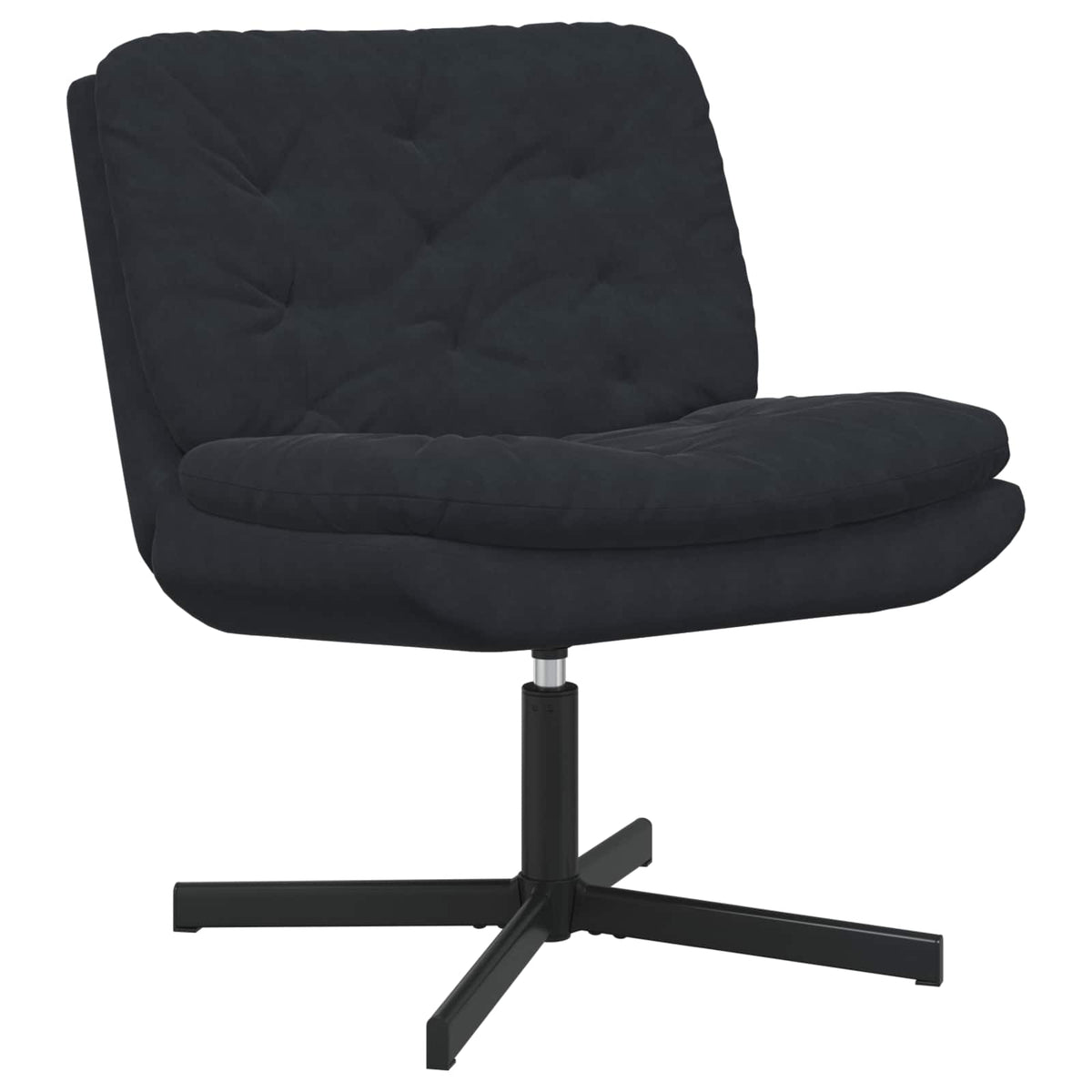 vidaXL Draaibare Relaxstoel met kussen Blauw 63 x 75 x 76 cm Fluweel