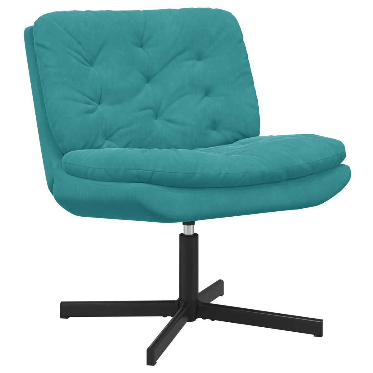 vidaXL Draaibare Relaxstoel met kussen Blauw 63 x 75 x 76 cm Fluweel