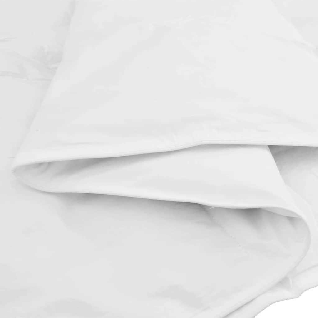 vidaXL Dekens & Duvets Wit 135 x 200 cm Dons