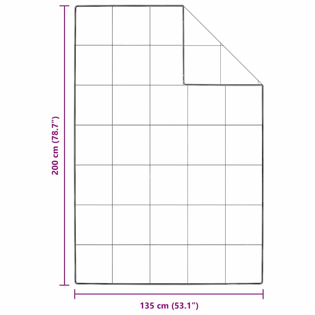 vidaXL Dekens & Duvets Wit 135 x 200 cm Dons