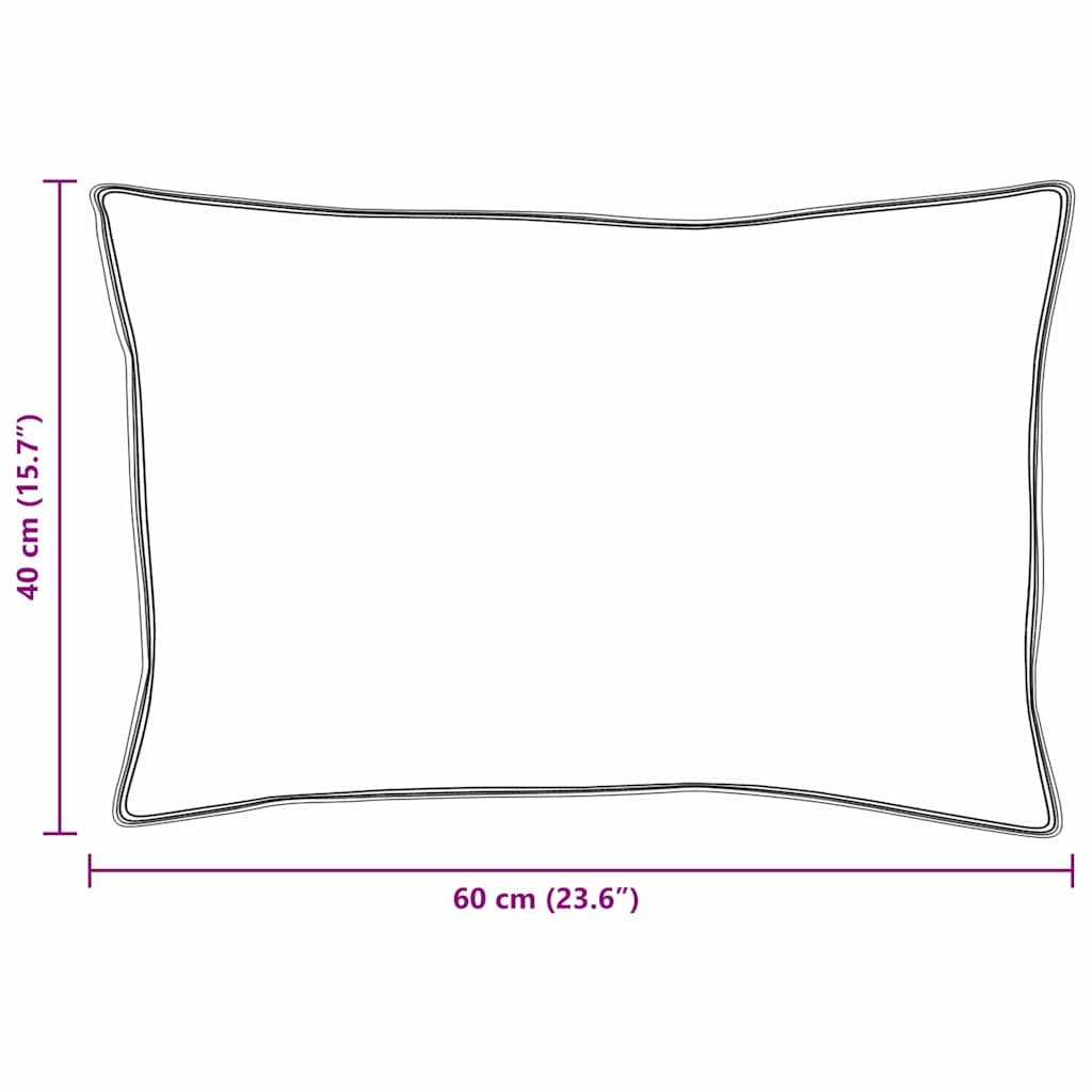 vidaXL Hoofdkussen Wit 130gsm 100% katoen