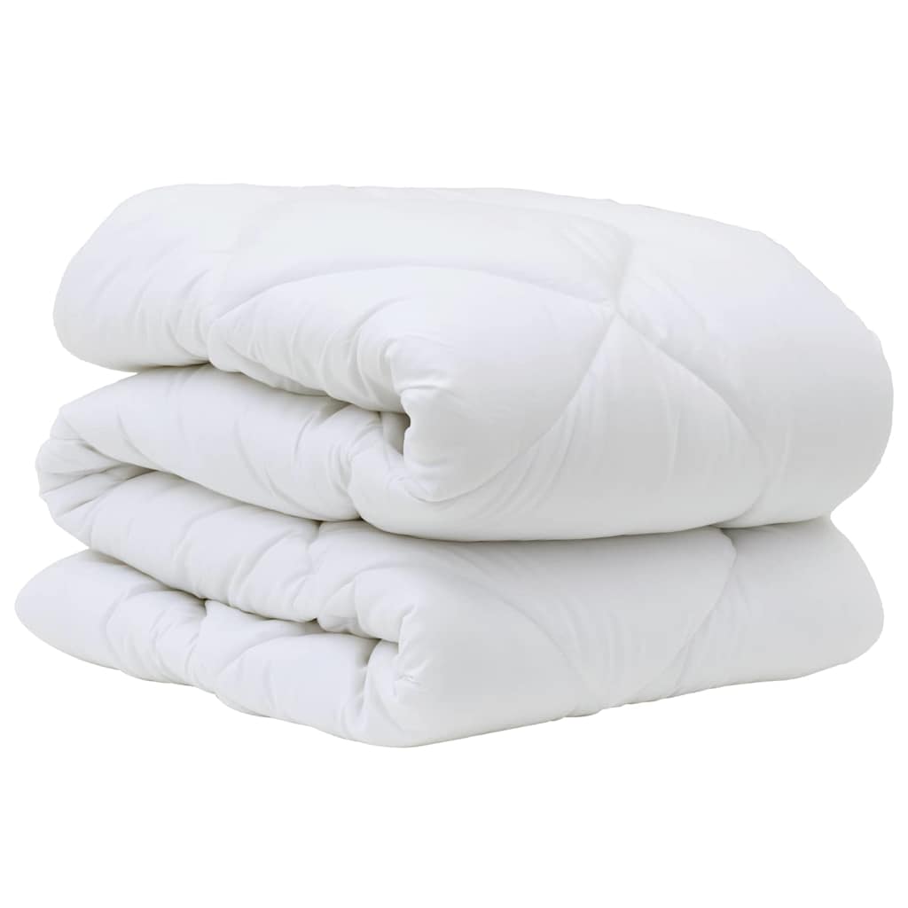 vidaXL Dekens & Duvets Wit 135 x 200 cm Microvezel