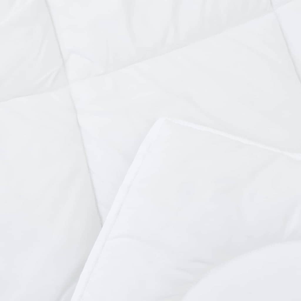 vidaXL Dekens & Duvets Wit 135 x 200 cm Microvezel