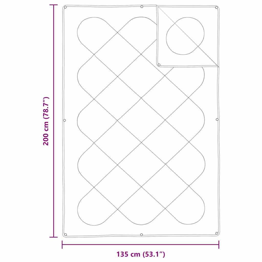 vidaXL Dekens & Duvets Wit 135 x 200 cm Microvezel