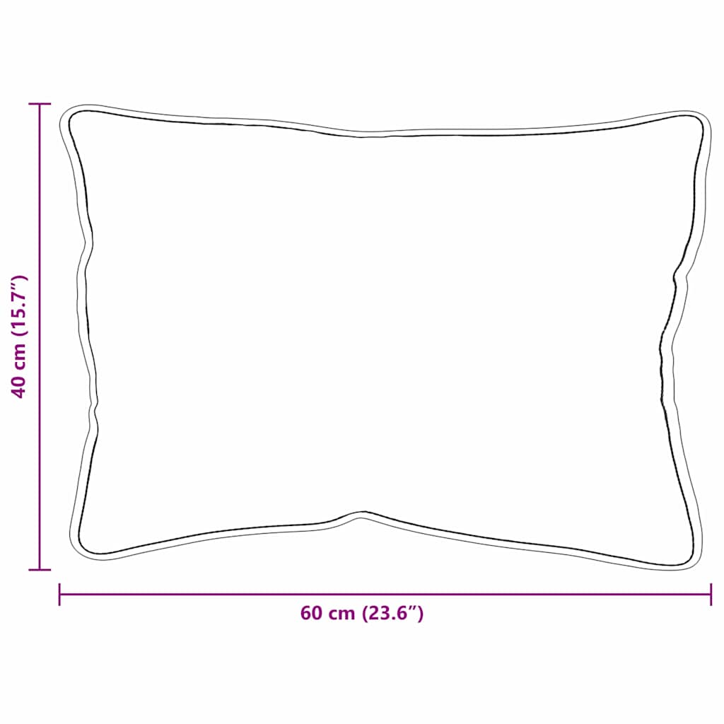 vidaXL Hoofdkussen Wit 105gsm 50% katoen en 50% polyester blend