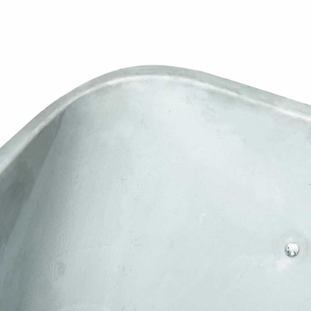 vidaXL Kruiwagen Zilver en Zwart 137 x 60 x 65,5 cm Staal