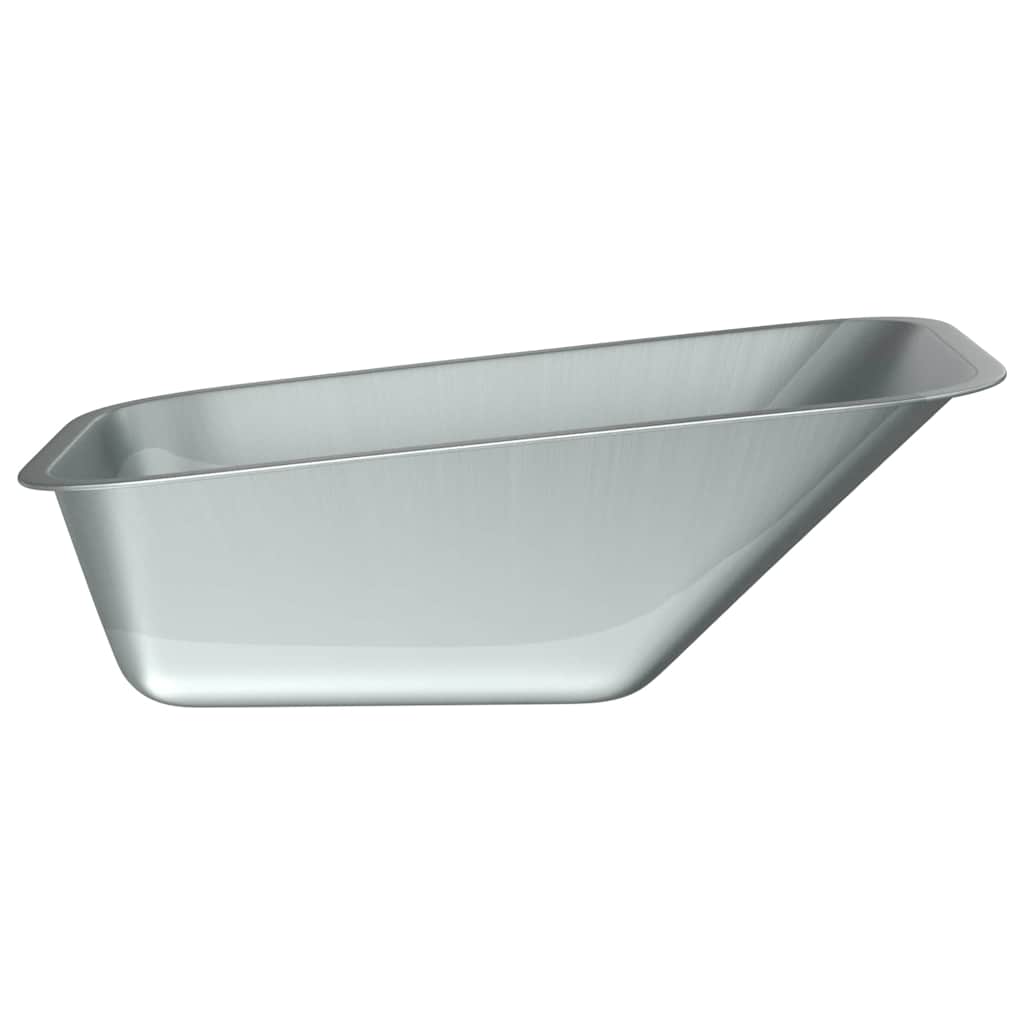 vidaXL Vervanging voor kruiwagenlade Zilver 88 x 60 x 32 cm Staal