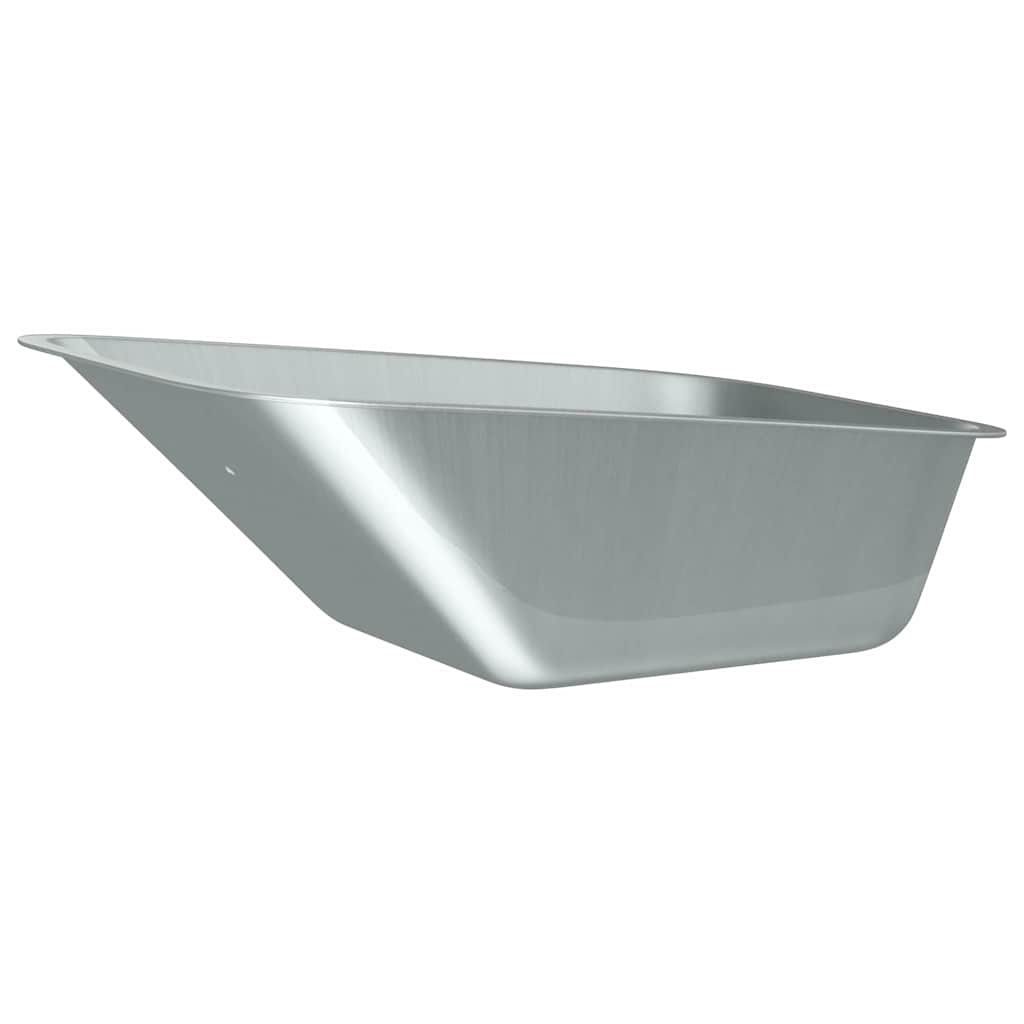 vidaXL Vervanging voor kruiwagenlade Zilver 88 x 60 x 32 cm Staal