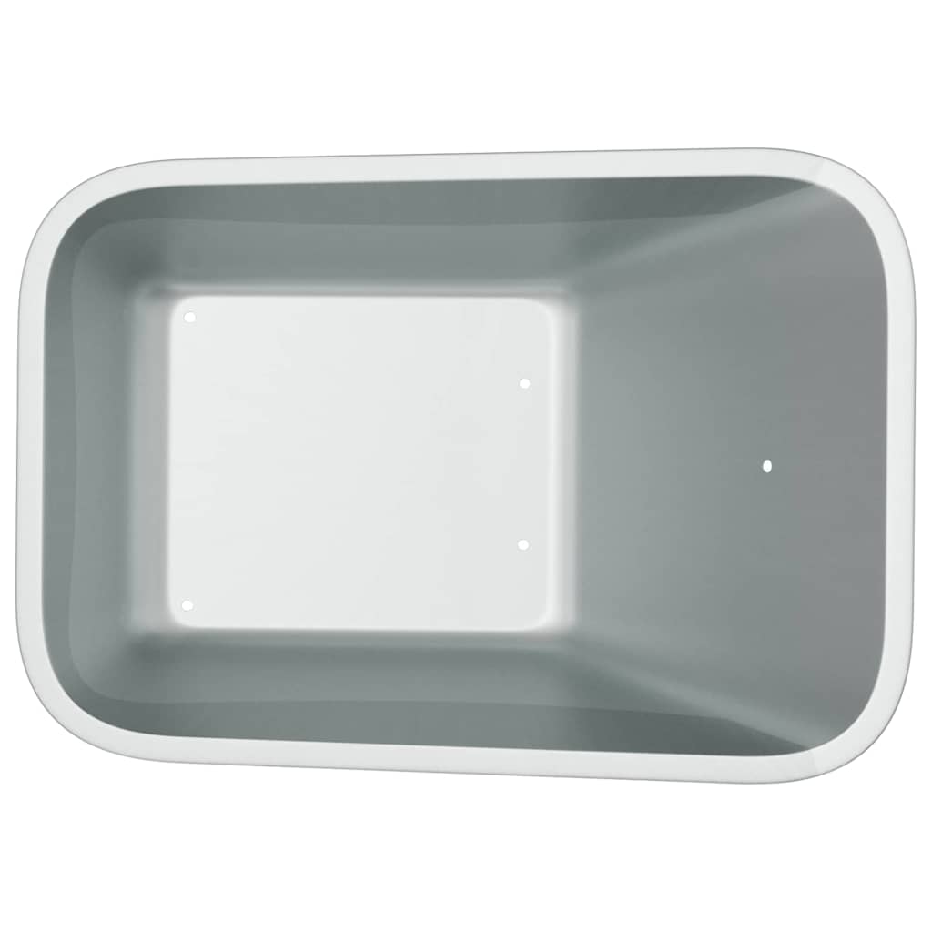 vidaXL Vervanging voor kruiwagenlade Zilver 88 x 60 x 32 cm Staal