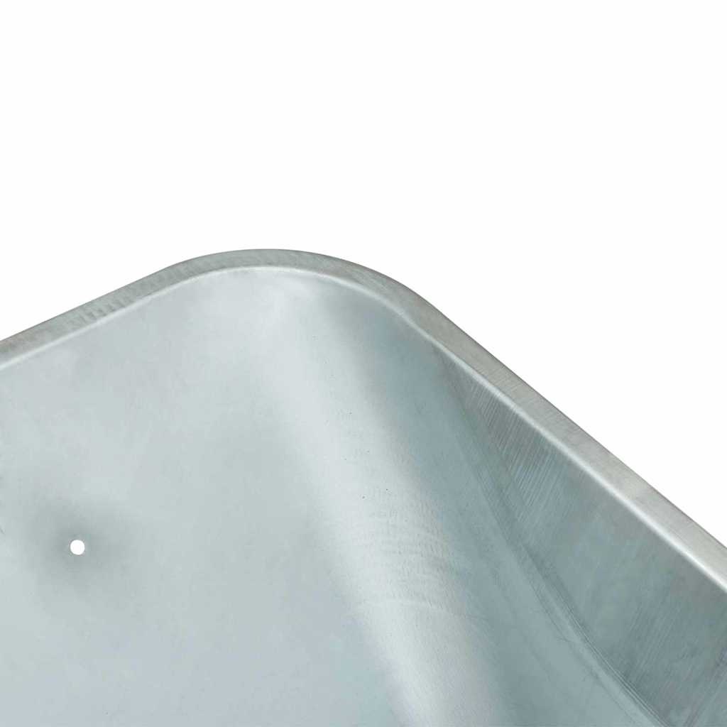 vidaXL Vervanging voor kruiwagenlade Zilver 88 x 60 x 32 cm Staal