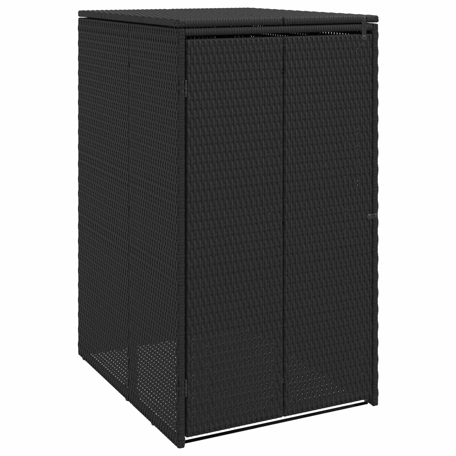 vidaXL Afvalbak Box Zwart 65 x 80 x 115 cm Polyetheen