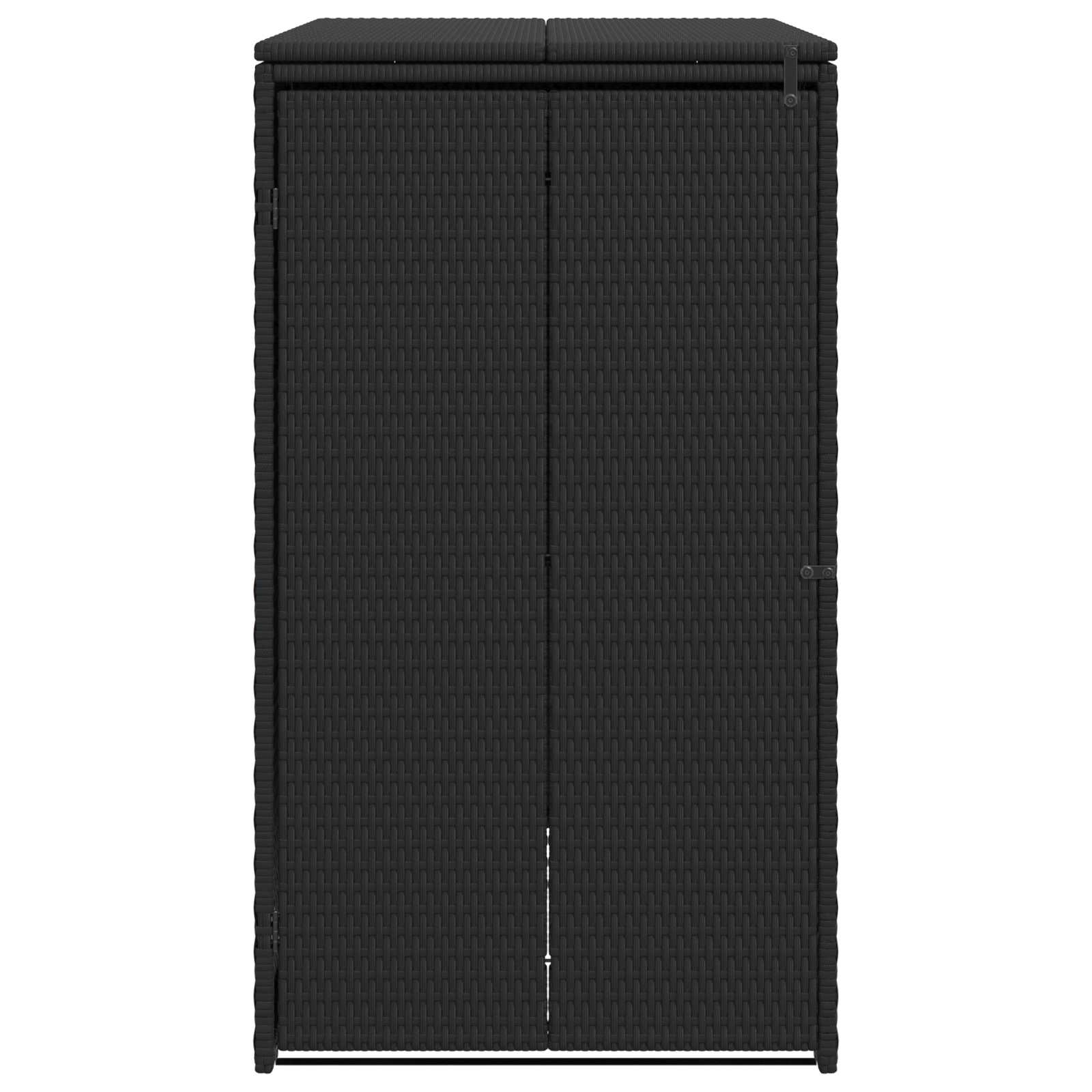 vidaXL Afvalbak Box Zwart 65 x 80 x 115 cm Polyetheen