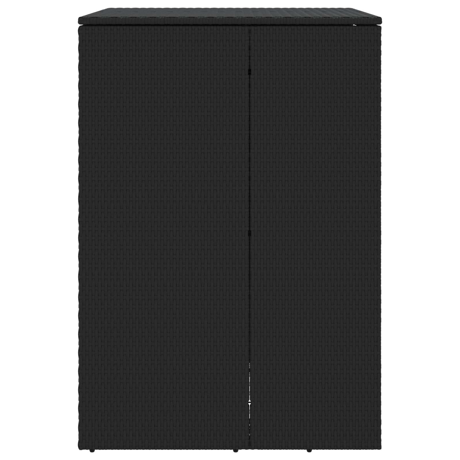 vidaXL Afvalbak Box Zwart 65 x 80 x 115 cm Polyetheen
