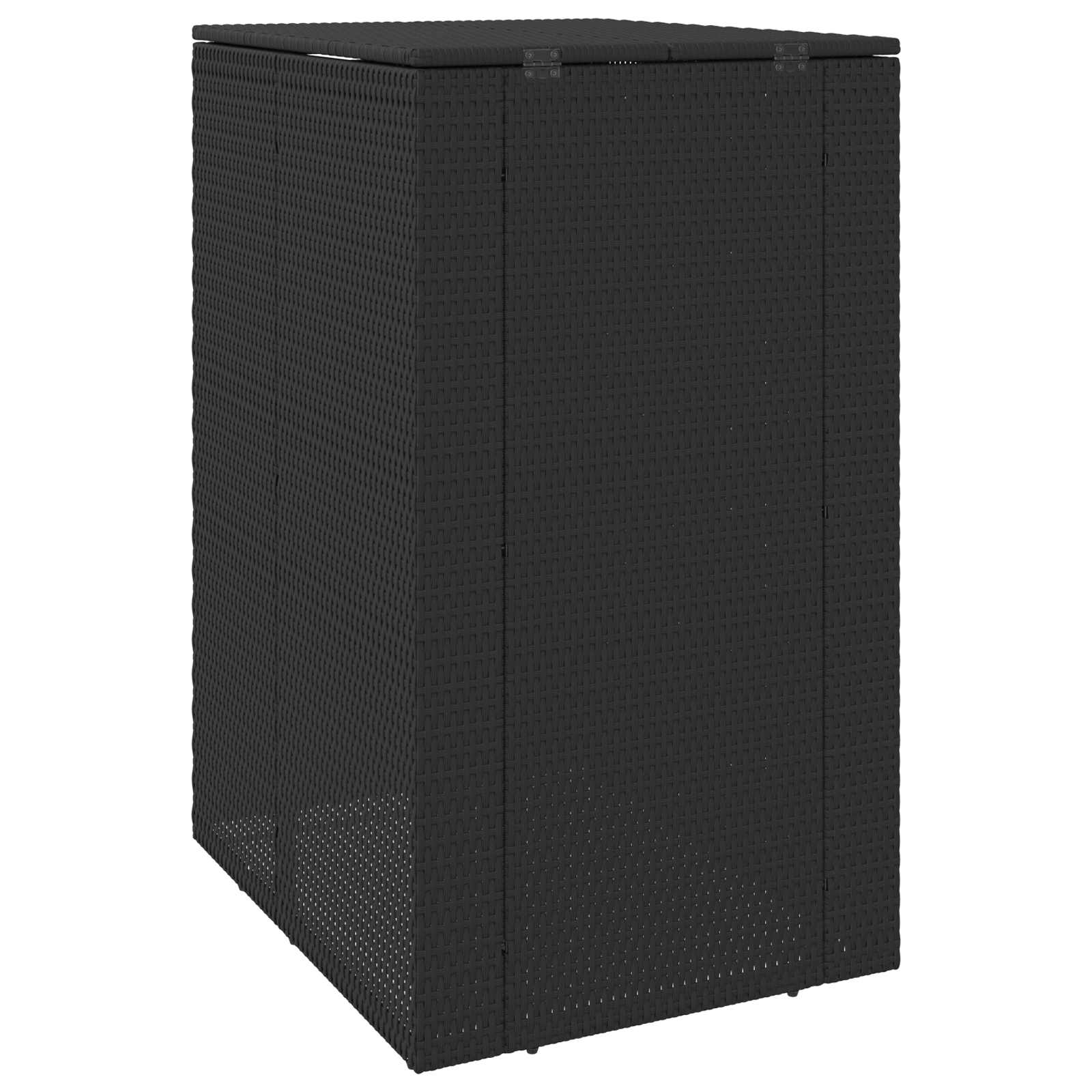 vidaXL Afvalbak Box Zwart 65 x 80 x 115 cm Polyetheen