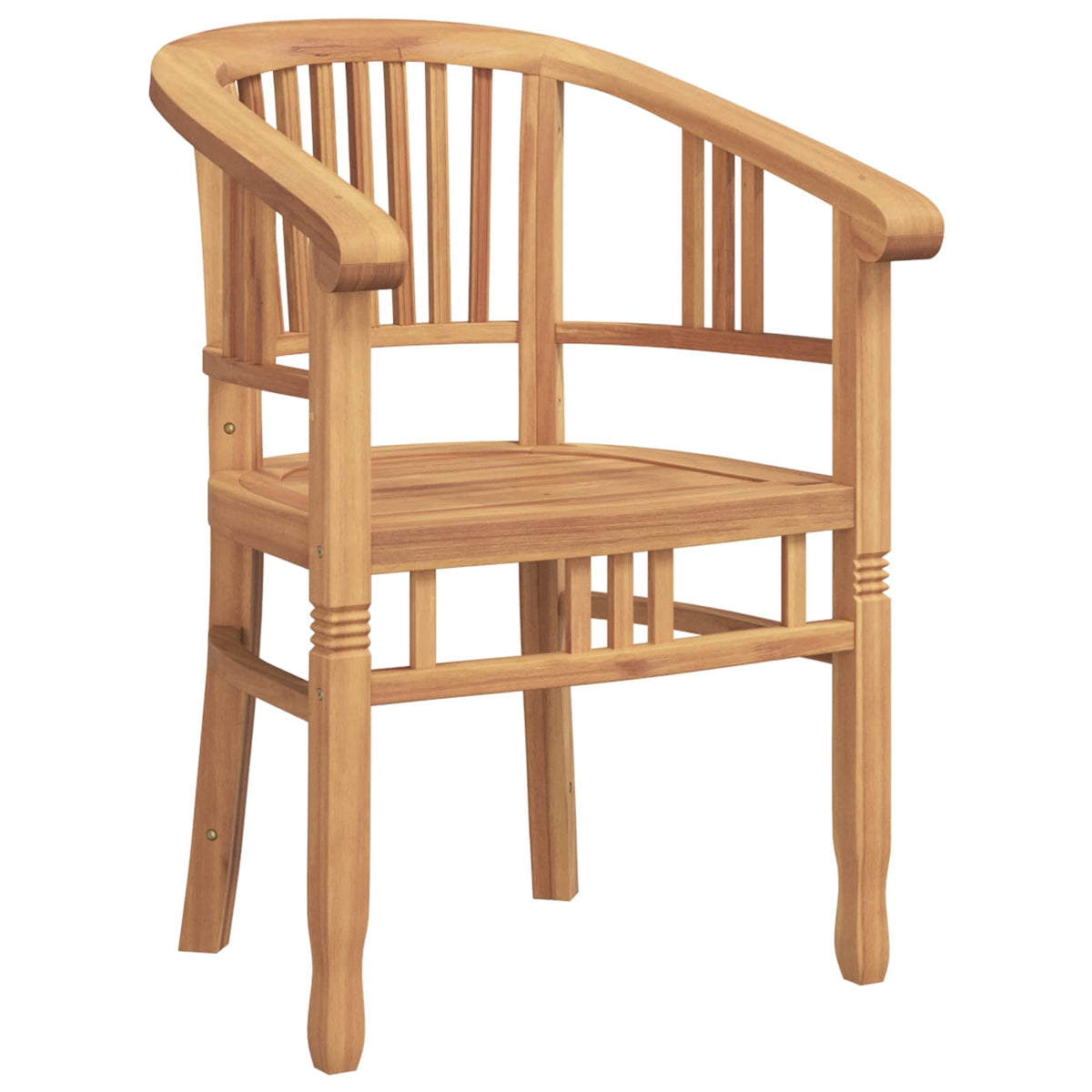 vidaXL Tuinstoelen 2 pcs Bruin 63 x 58 x 89 cm Massief teakhout