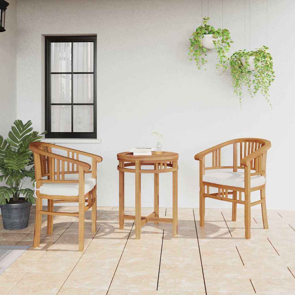 vidaXL Tuinstoelen 2 pcs Bruin 63 x 58 x 89 cm Massief teakhout