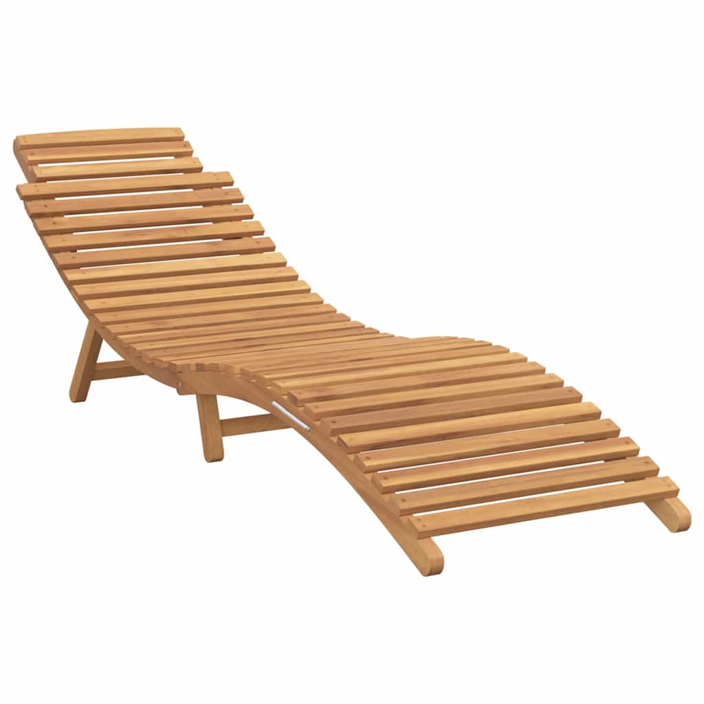 vidaXL Tuininfurniture Sunlounger met kussen Bruin 198 x 55 x 58,5 cm