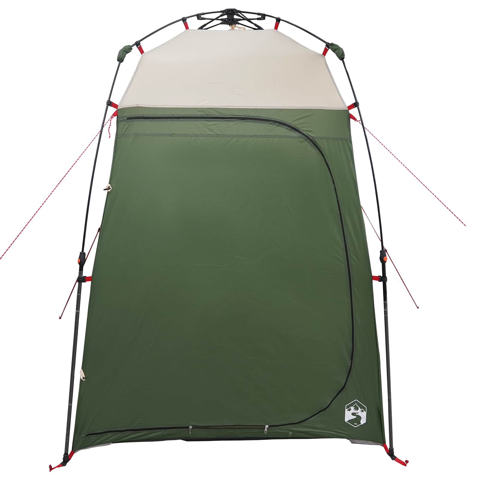 vidaXL Doucheruimte met opslag Groen 160 x 160 x 227 cm Staal