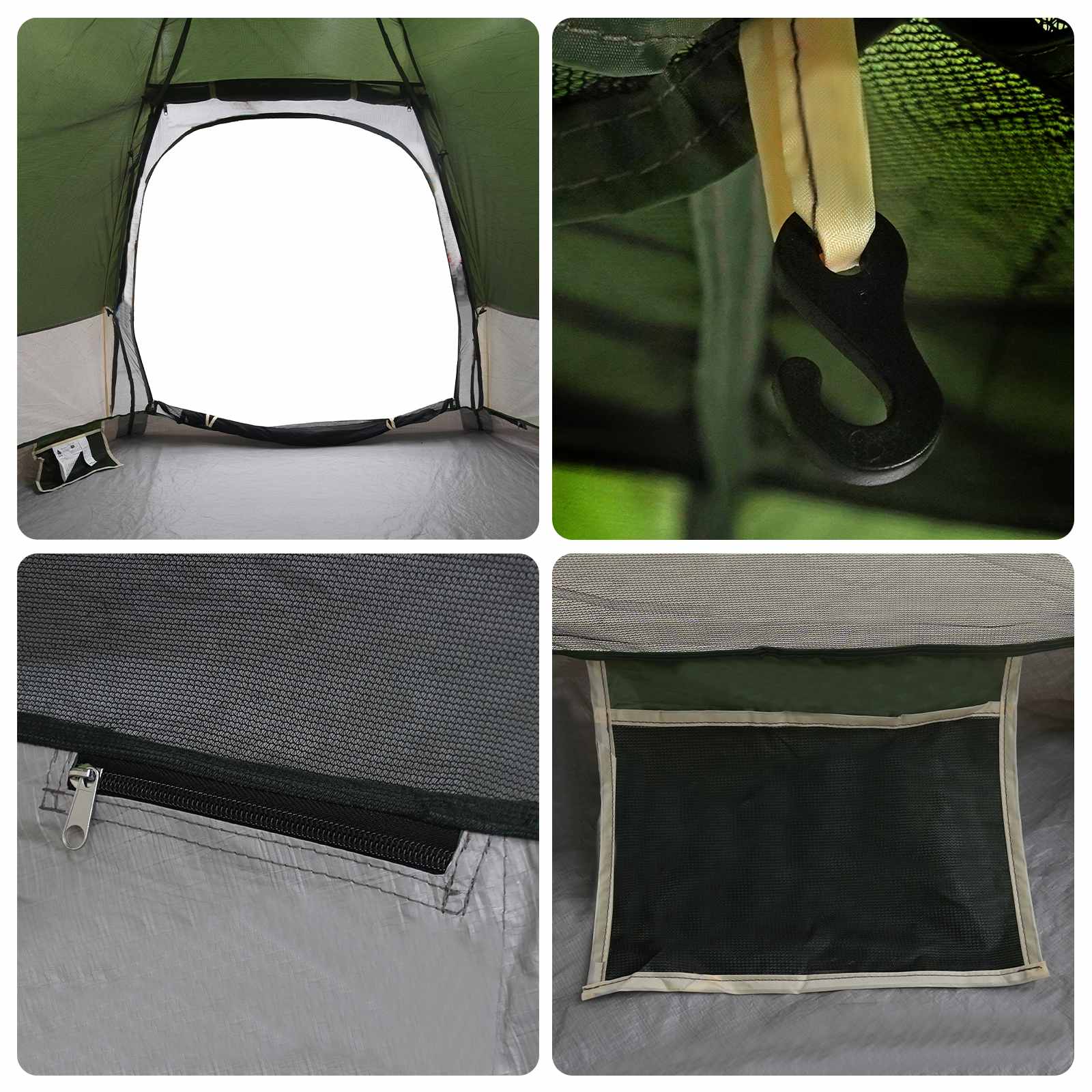 vidaXL Directe Tent met opslag Groen 280 x 280 x 160 cm Staal