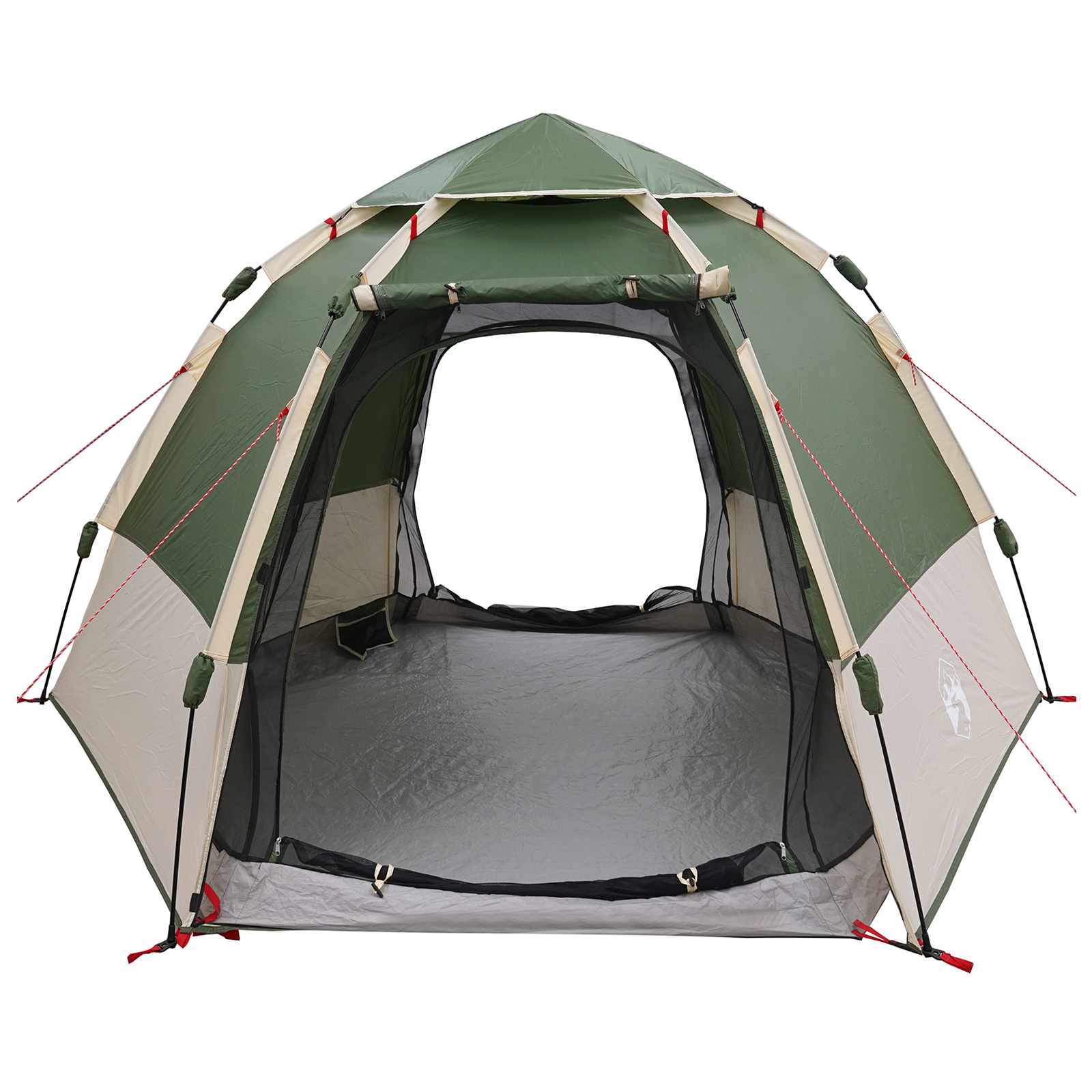 vidaXL Directe Tent met opslag Groen 280 x 280 x 160 cm Staal