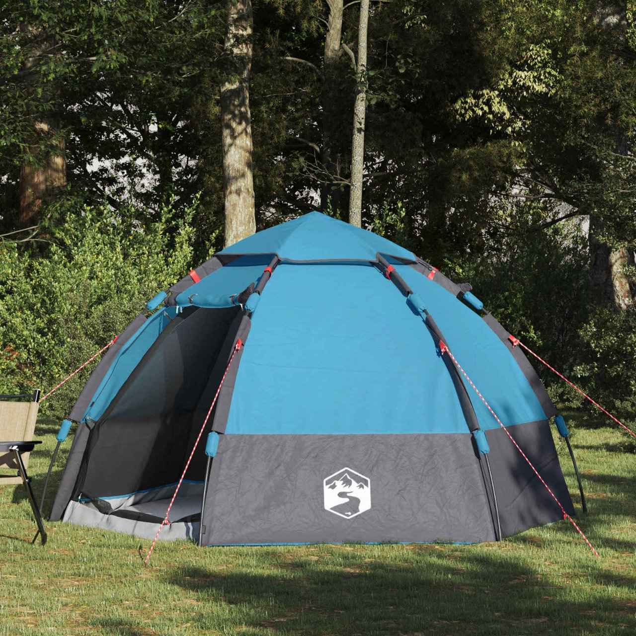 vidaXL Directe Tent met opslag Groen 280 x 280 x 160 cm Staal