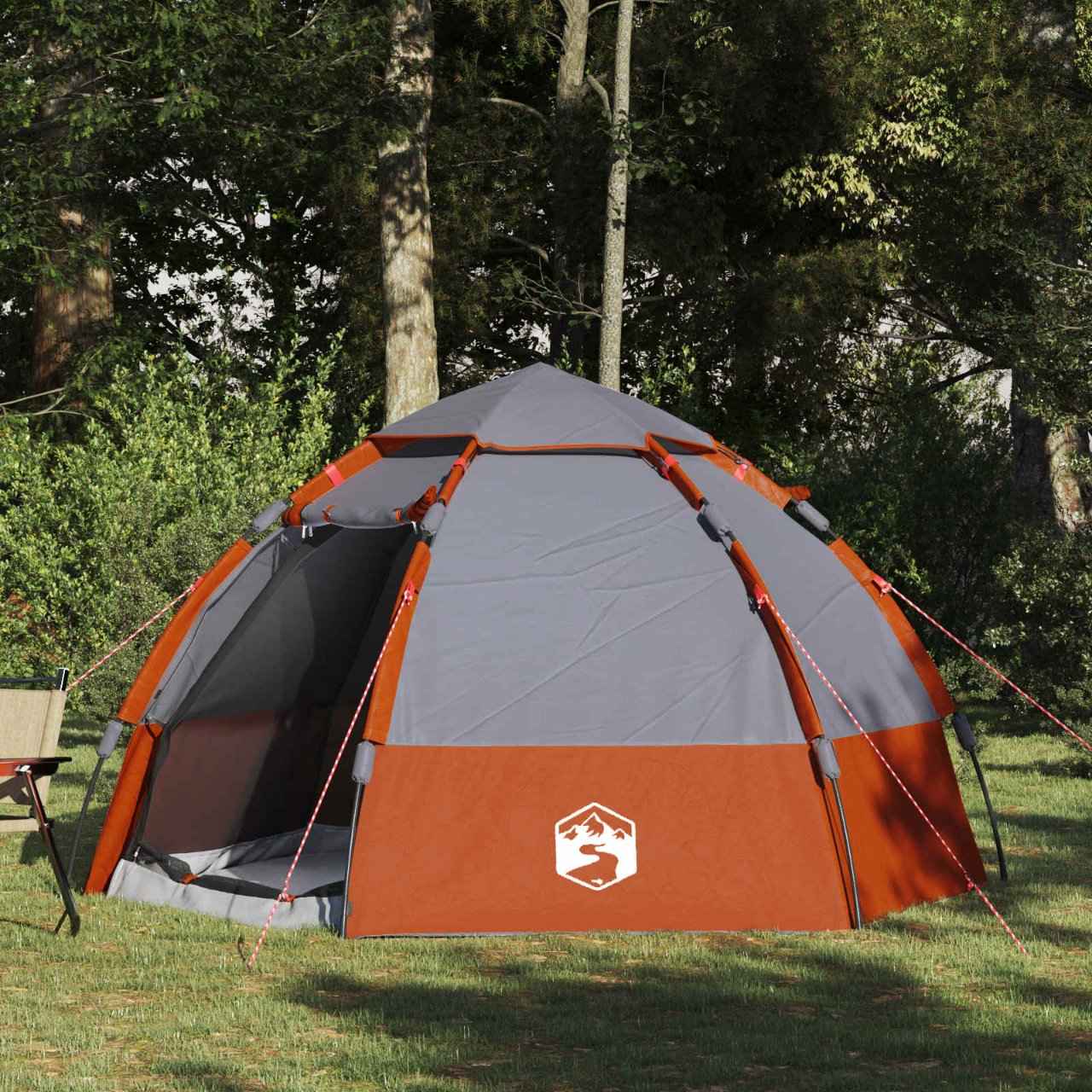 vidaXL Directe Tent met opslag Groen 280 x 280 x 160 cm Staal