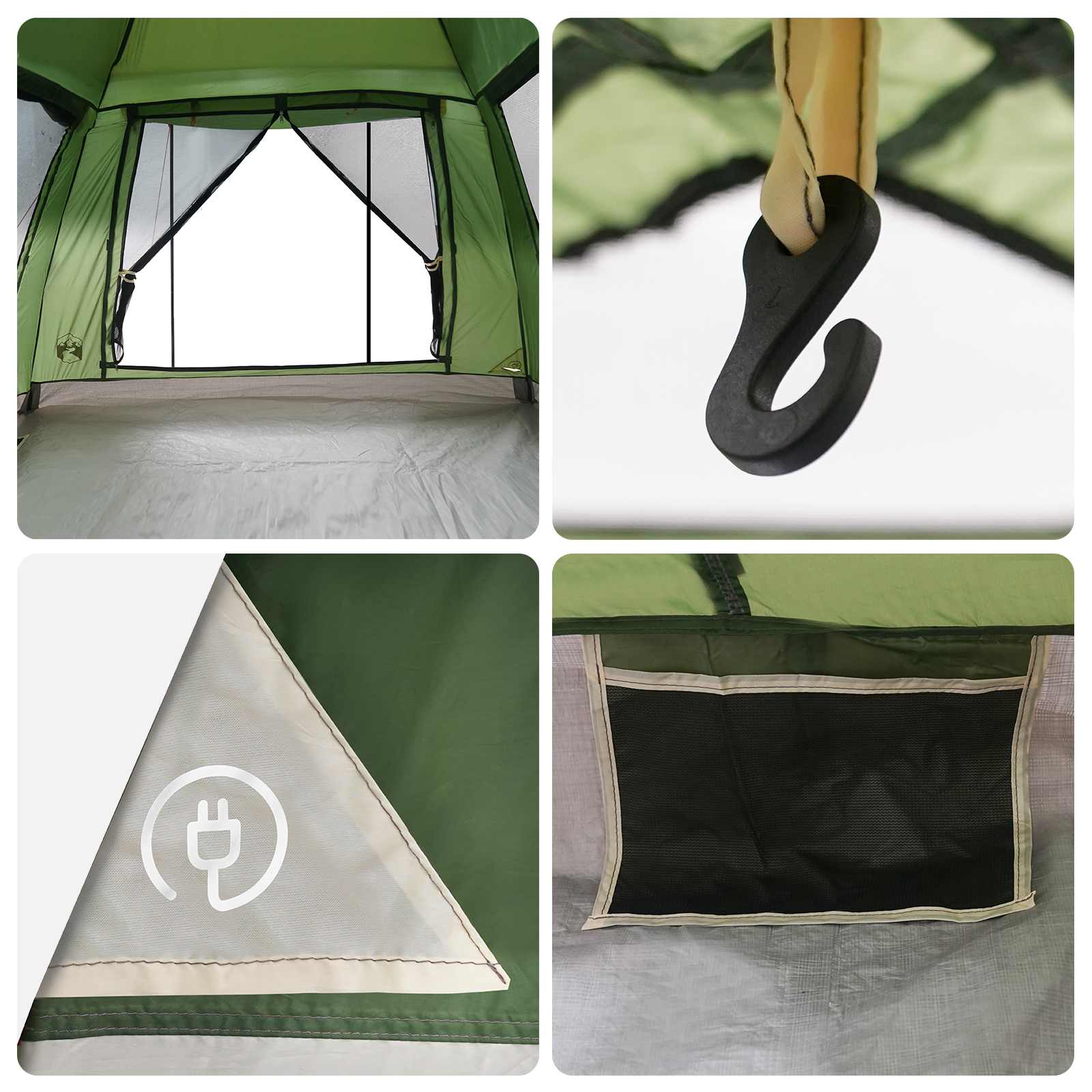 vidaXL Instant Tent met Regenfly voor 3 Personen met Snelle Bevrijding