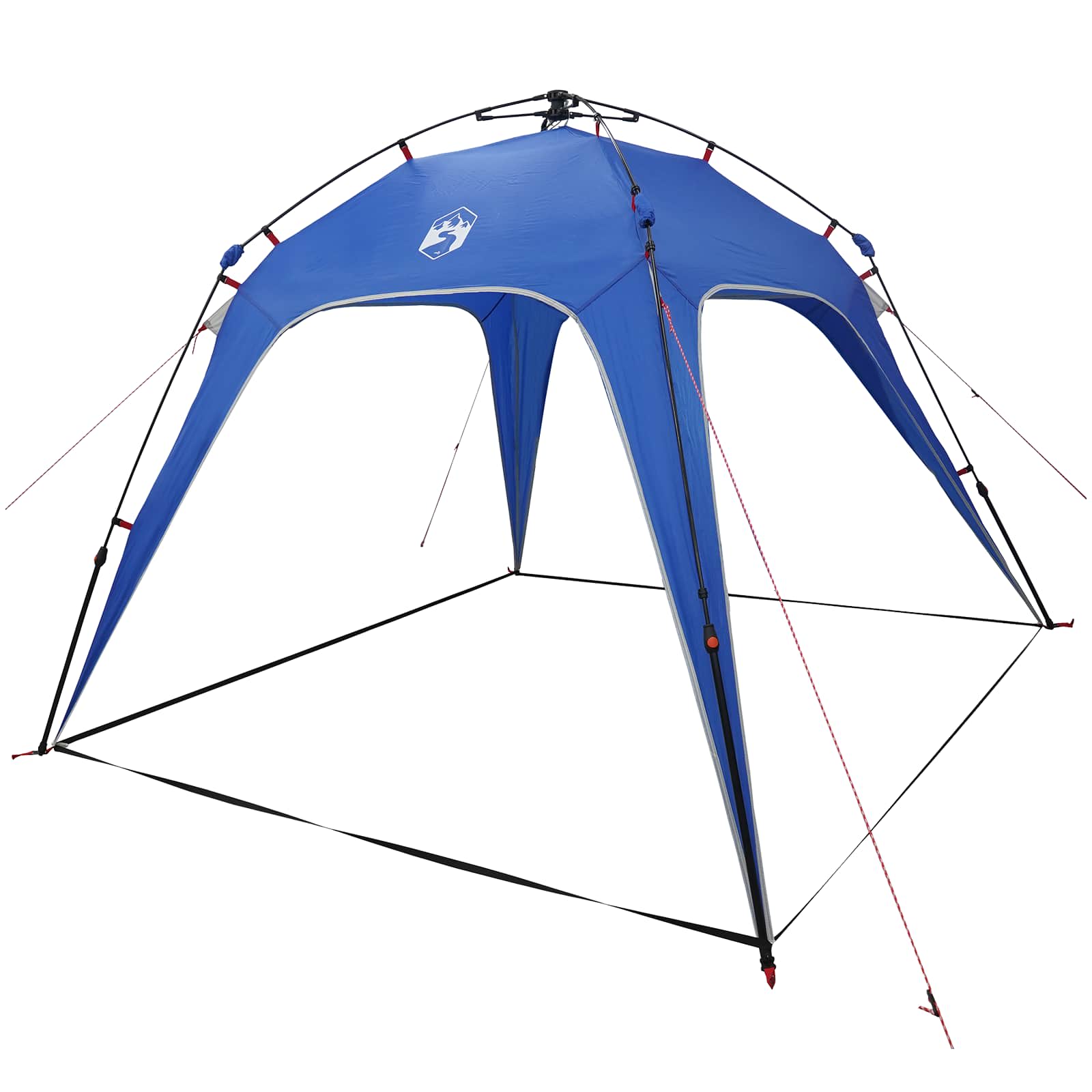 vidaXL Directe Tent met opslag Azure Blauw 260 x 260 x 185 cm Staal