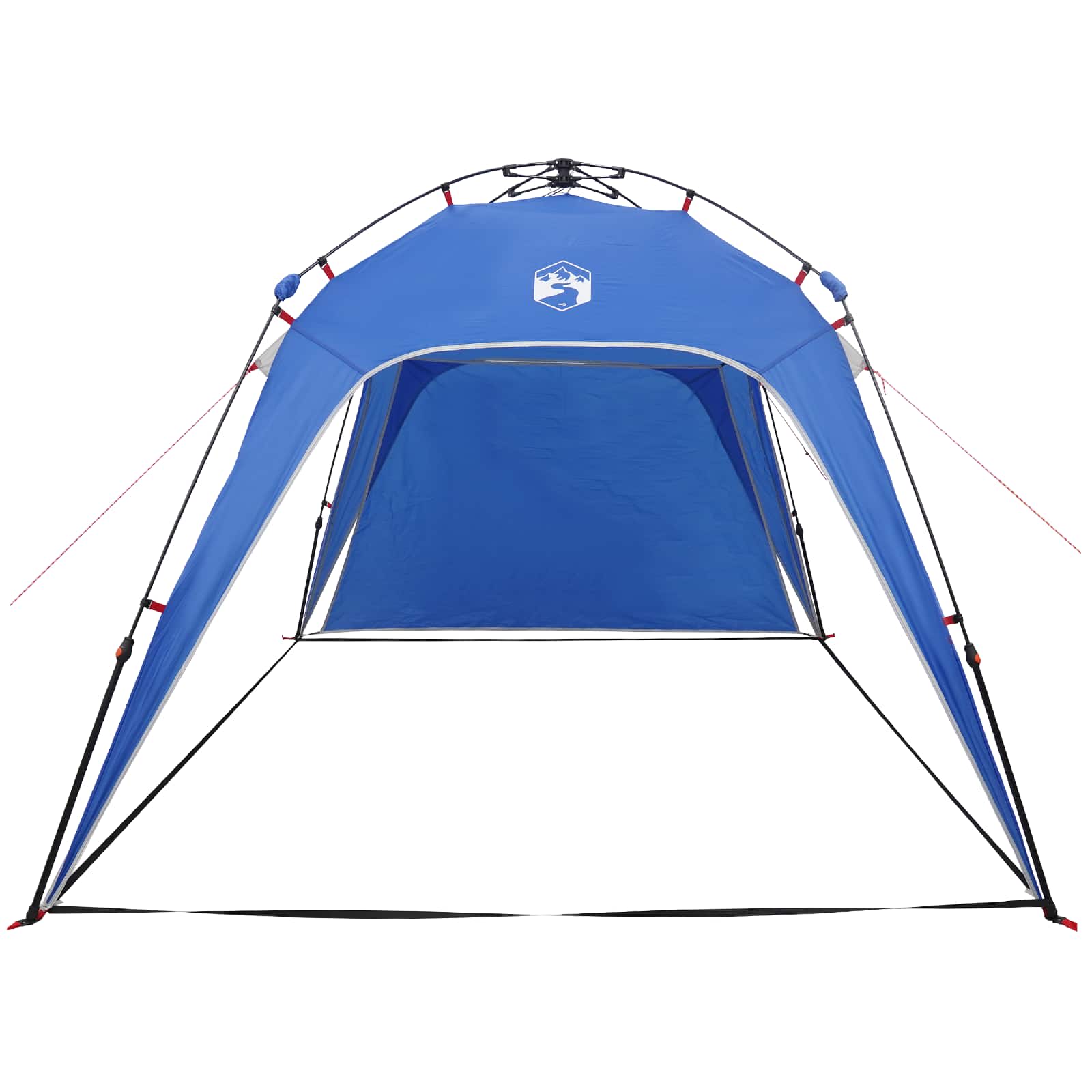 vidaXL Directe Tent met opslag Azure Blauw 260 x 260 x 185 cm Staal