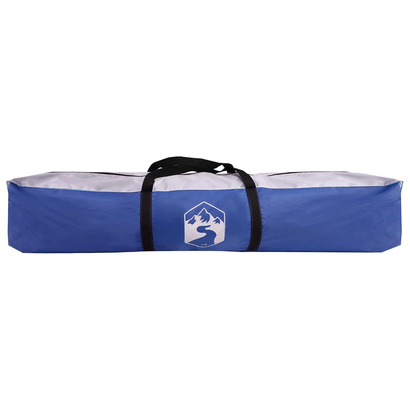 vidaXL Directe Tent met opslag Azure Blauw 260 x 260 x 185 cm Staal