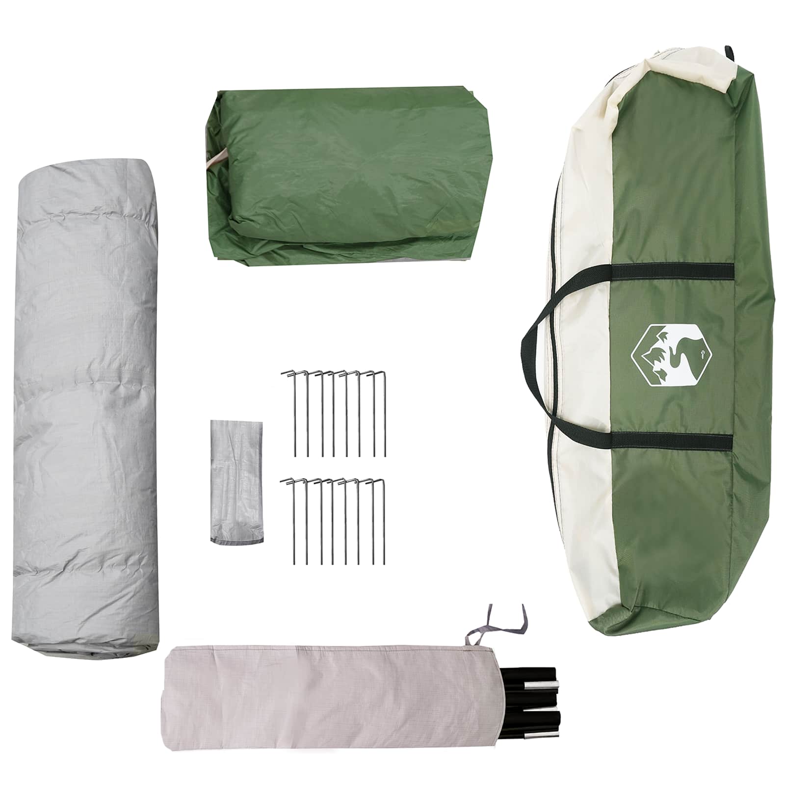 vidaXL Directe Tent met opslag ALTA Groen 458 x 400 x 230 cm Staal